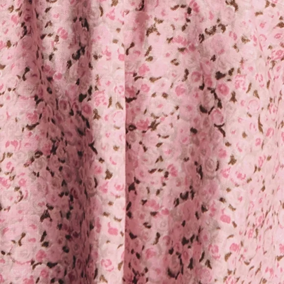 Reformation Daria Linen Floral Pink Sleeveless Dress New With Tags Size 8 - Picture 5 of 7